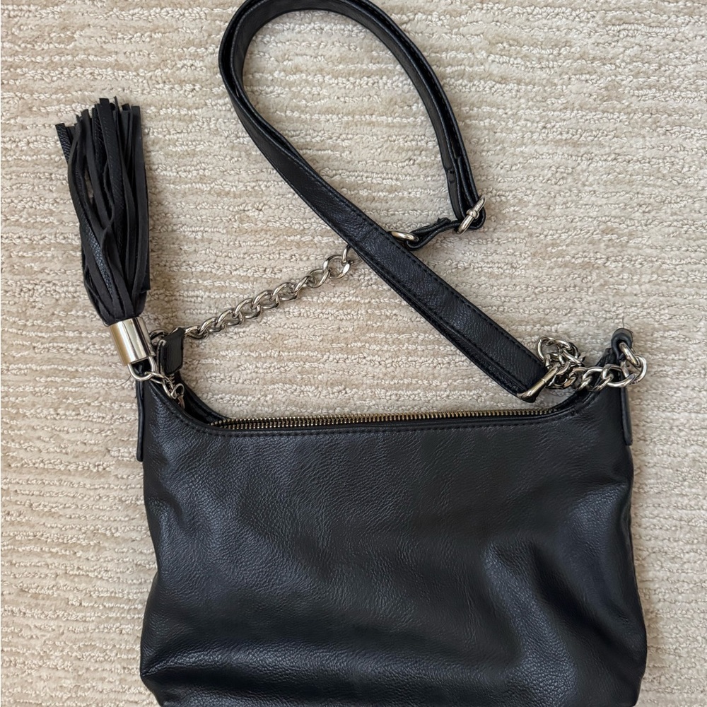 Nine West Black Leather Shoulder Bag - Picture 3 of 7